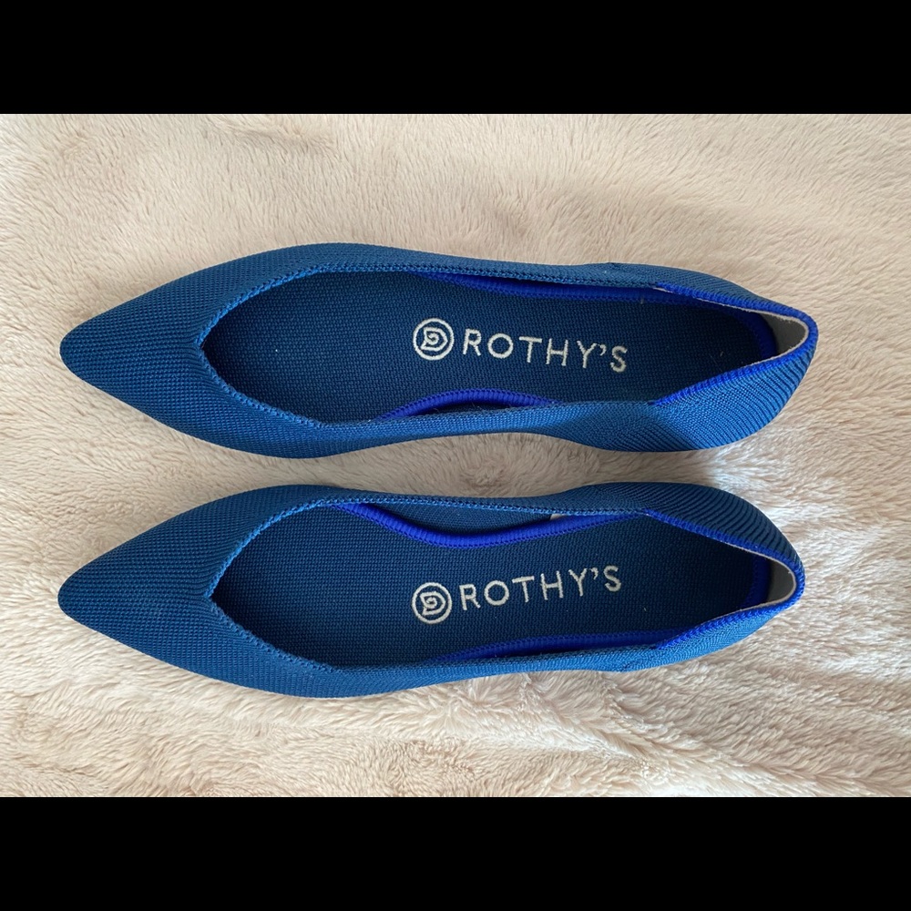 Rothys Points Poseidon Blue size 8